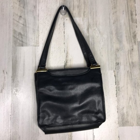 Handbags - Deep Navy Blue leather organizer shoulder bag